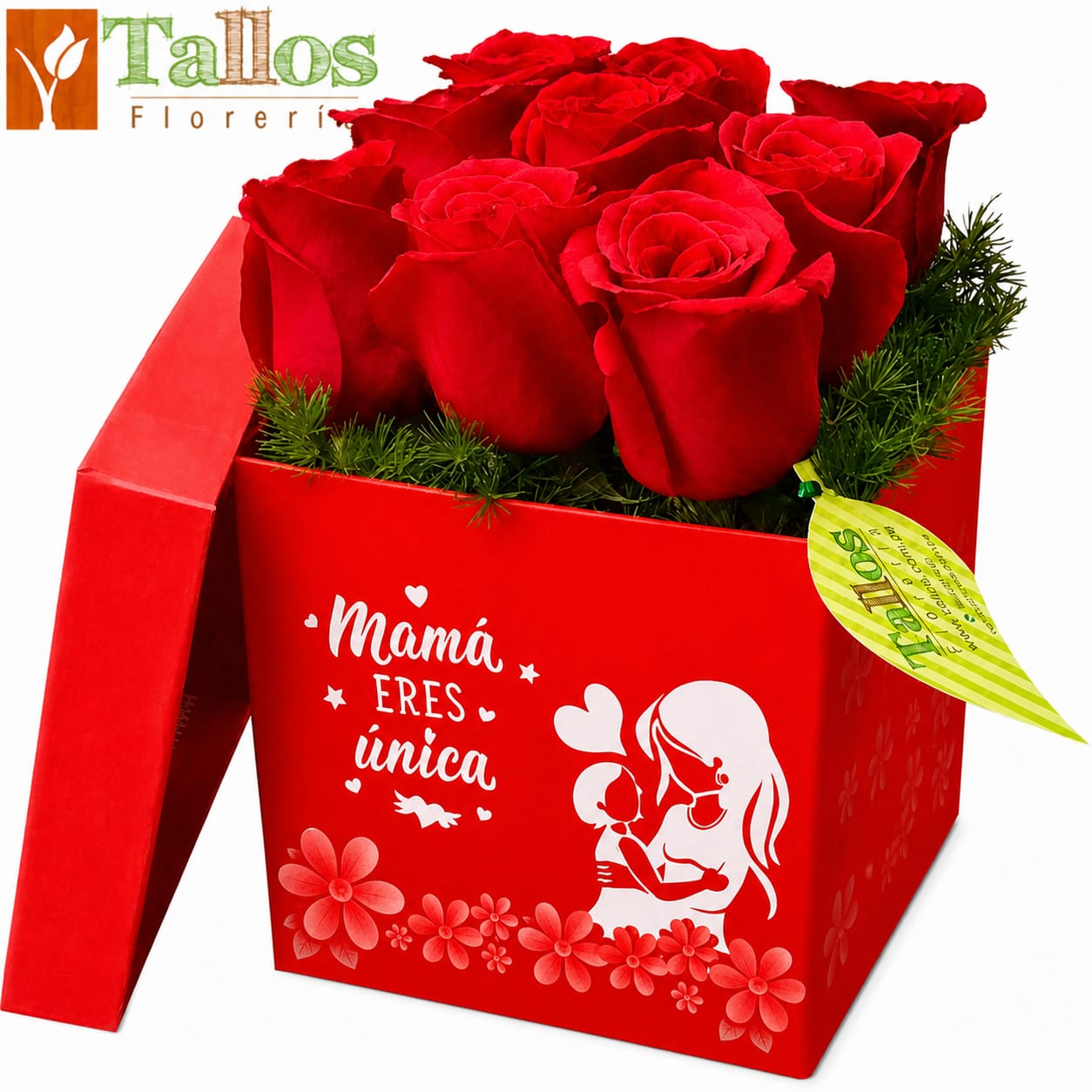 arreglo floral para mamá con mensaje te amo mucho mamá delivery de flores hoy en Lima